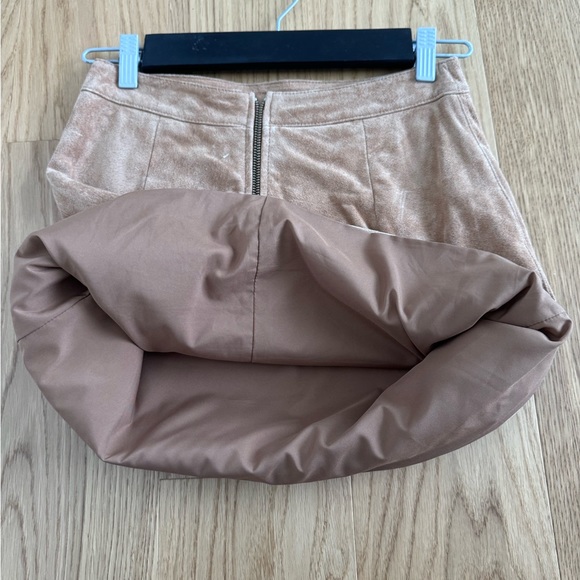 Ena Pelly suede & leather mini skirt size US 4 - Picture 5 of 9